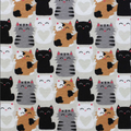 Close Together Cats Super Snuggle Flannel Fabric image 0