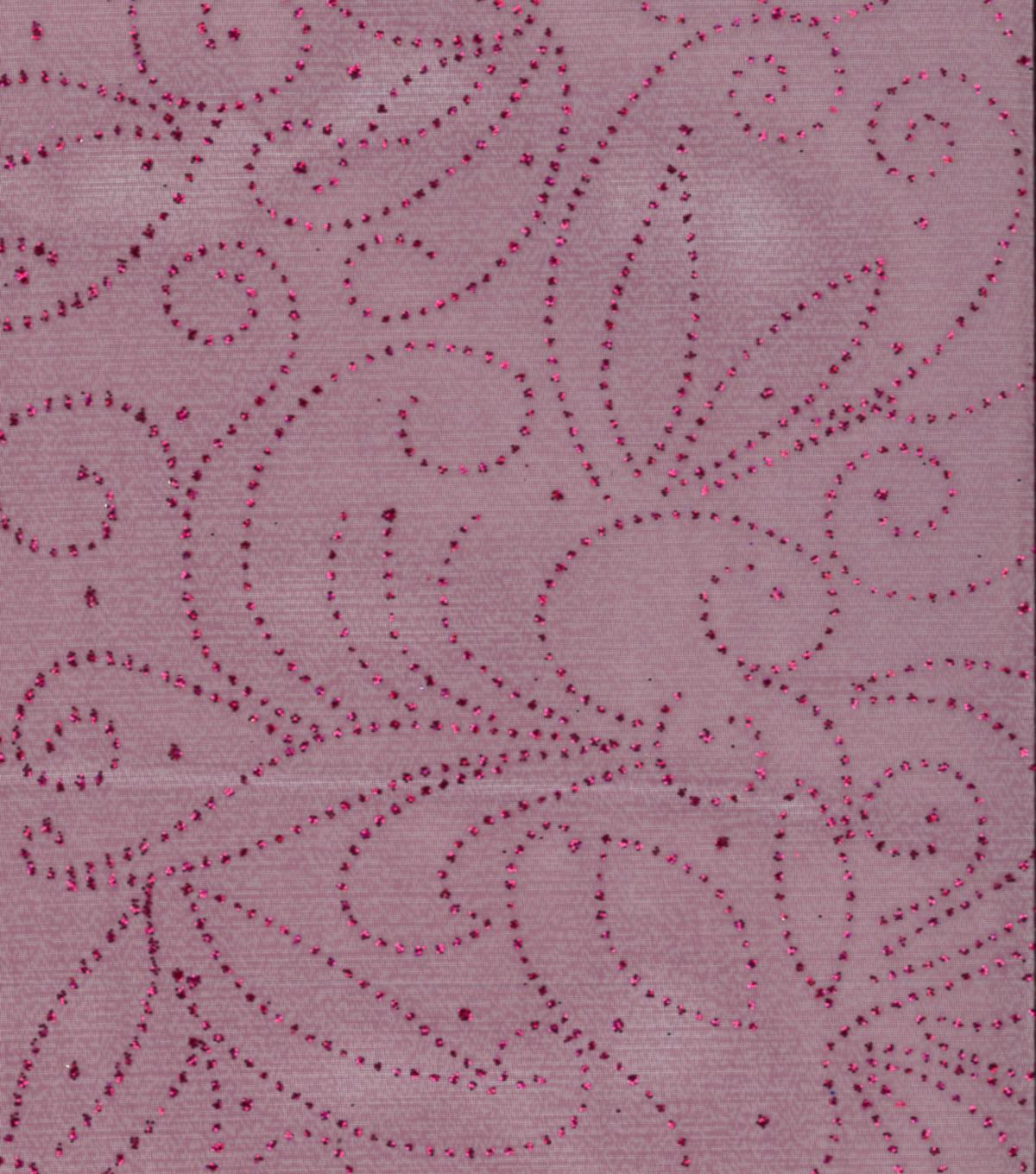Casa Collection Glitter Organza Scroll image 0