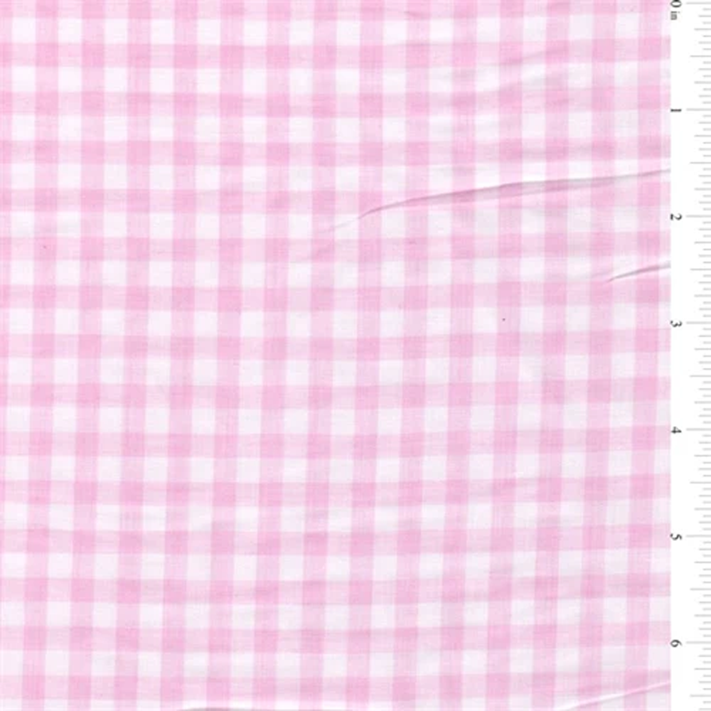 Pink 1/4 Inch Gingham Bolt Fabric image 0