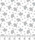 Nursery Fabric - Elephant Confetti Gray Flannel image 0