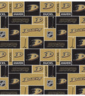 Anaheim Ducks NHL Block Cotton Fabric image 0