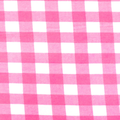 Pink-White Gingham Printed Stretch Polyester Jersey Knit Fabric image 0