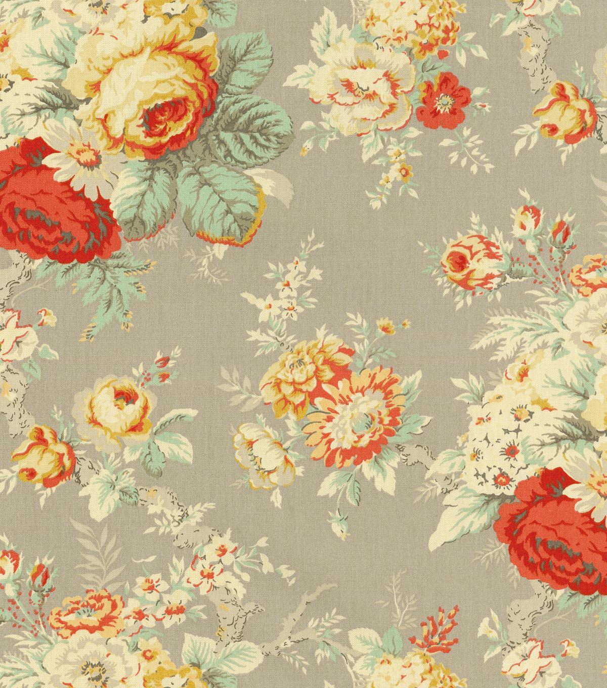Waverly Upholstery Fabric-Sanctuary Rose Clay image 0